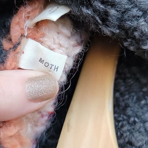 Moth Murray‎ Sweater wool mohair blend multicolor striped Anthropologie S Italy - Picture 5 of 10